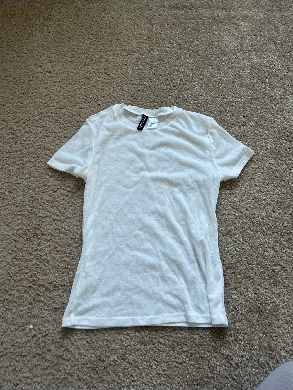 H&M White Short Sleeve Tee